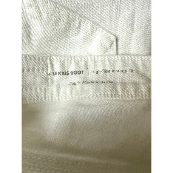 AG Adriano Goldschmied Alexxis Boot White Denim Jeans High Rise Vintage Fit 31R - Picture 11 of 13